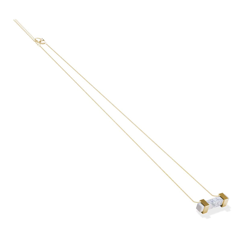 Howlith | Gold | Edelstein-Halskette
