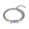 Amethyst x Silber | Edelstein-Kettenarmband