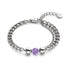 Amethyst x Silber | Edelstein-Kettenarmband