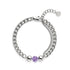 Amethyst x Silber | Edelstein-Kettenarmband
