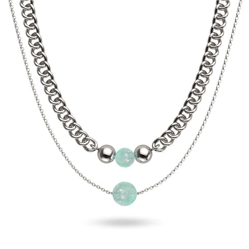 Fluorit x Silber | Edelsteinkette
