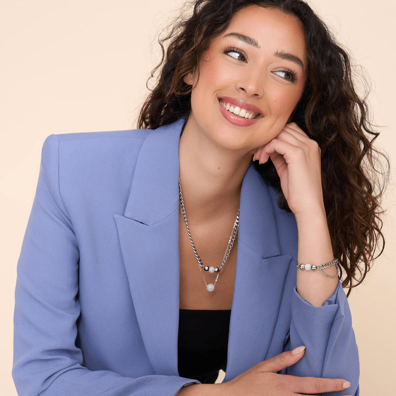 Mondstein x Silber | Edelsteinkette