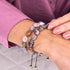 Botswana-Achat | Gold | Edelstein-Kiesel-Makramee-Armband