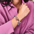 Botswana-Achat | Gold | Edelstein-Kiesel-Makramee-Armband
