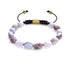 Botswana-Achat | Gold | Edelstein-Kiesel-Makramee-Armband