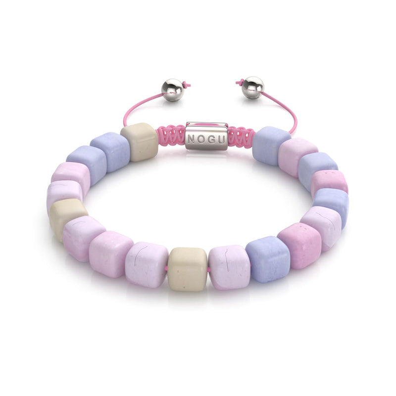 Morgan Quarz | Silber | Edelstein Kieselstein Makramee Armband