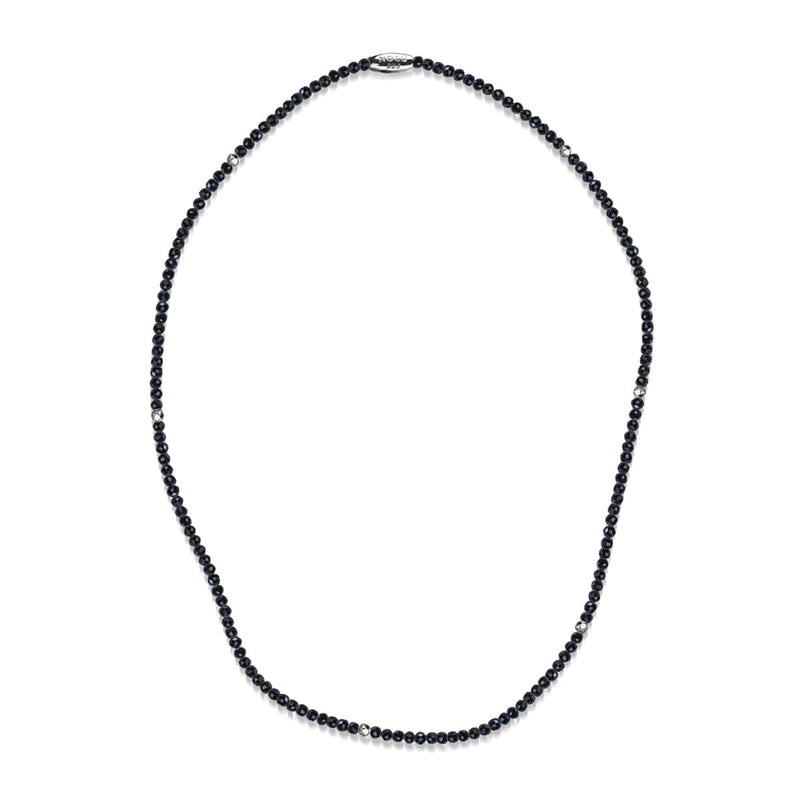 Schwarzer Achat | 925er Sterlingsilber | Edelstein-Wrap