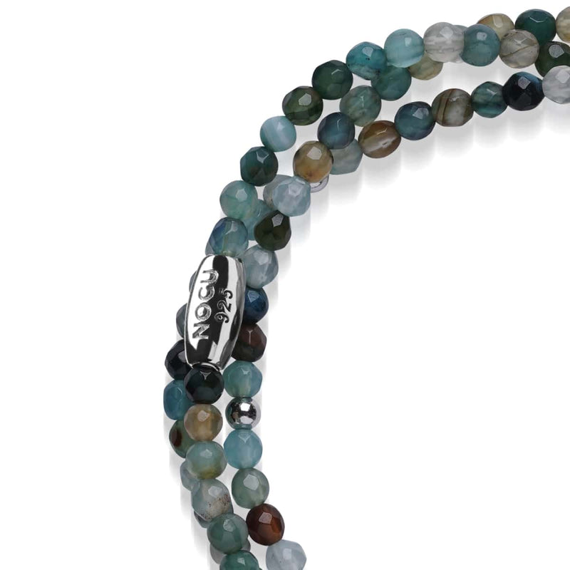 Blaue Jade | 925er Sterlingsilber | Edelstein-Wrap