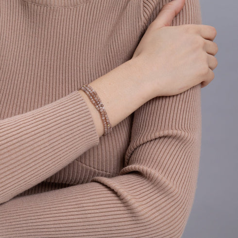 Cremefarbene Jade | 925er Sterlinggold Vermeil | Edelstein-Wrap