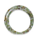 Grüner Achat | 925er Sterlinggold Vermeil | Edelstein-Wrap
