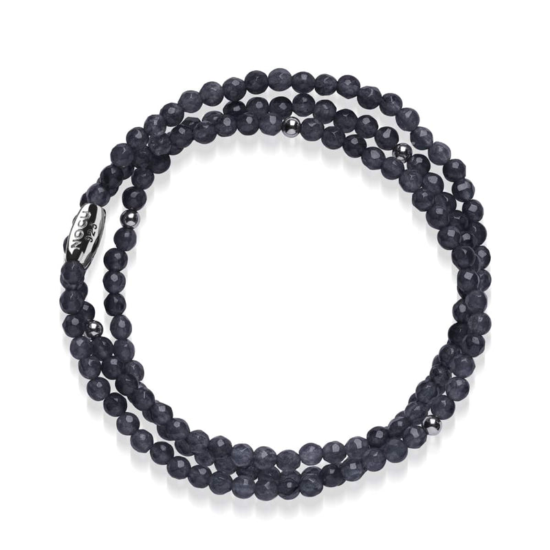 Graue Jade | 925er Sterlingsilber | Edelstein-Wrap