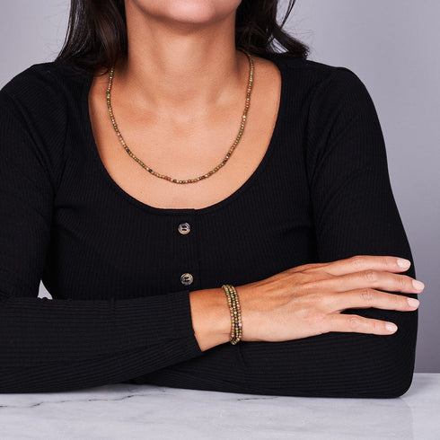 Indischer Achat | 925er Sterling-Roségold-Vermeil | Edelstein-Wrap