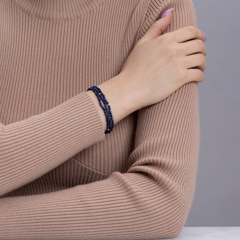 Lapis | 925er Sterlinggold Vermeil | Edelstein-Wrap