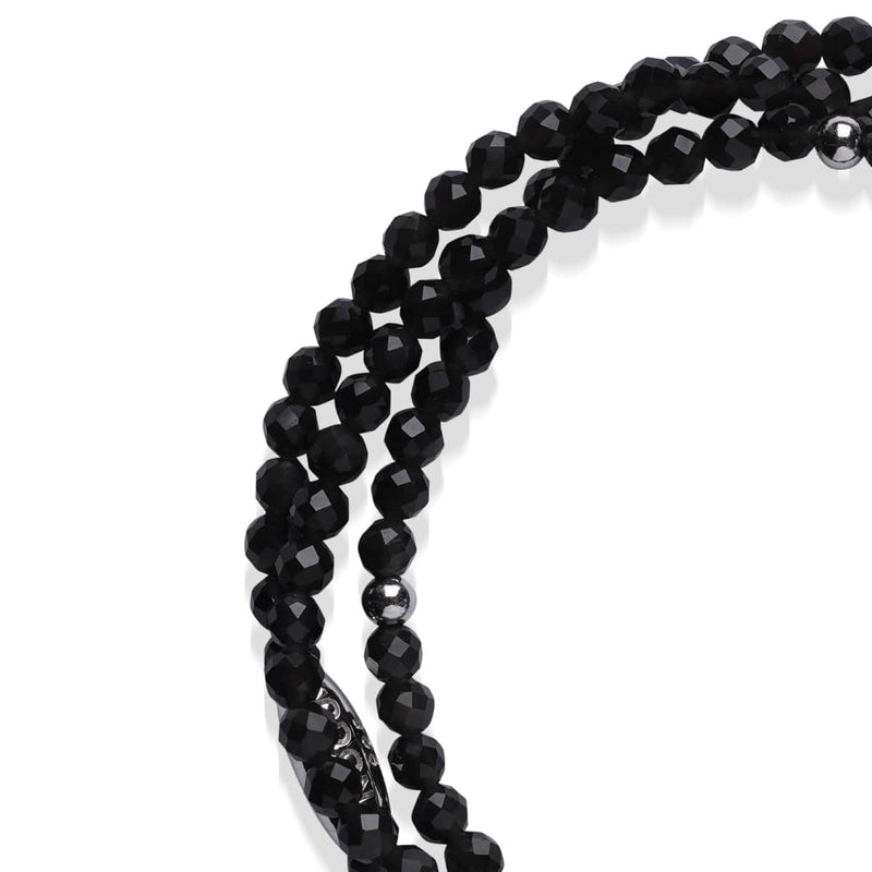 Obsidian | 925er Sterlingsilber | Edelstein-Wrap