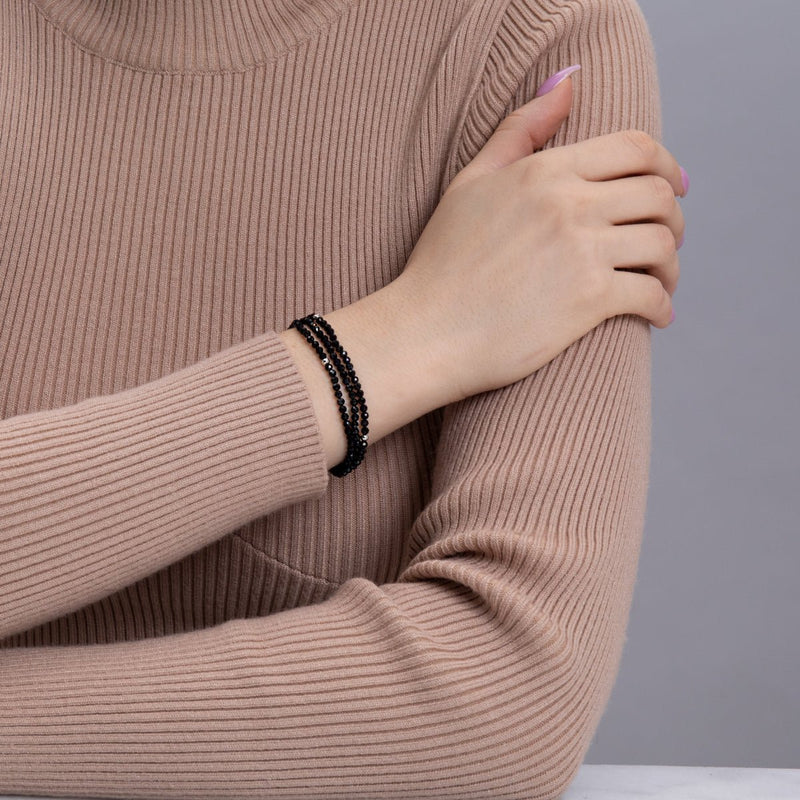 Obsidian | 925er Sterlingsilber | Edelstein-Wrap