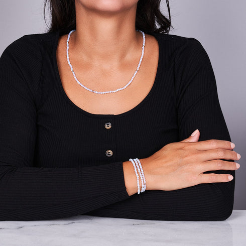 Opal-Mondstein | 925er Sterlingsilber | Edelstein-Wrap