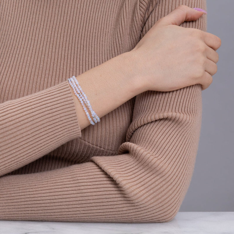 Opal-Mondstein | 925er Sterlingsilber | Edelstein-Wrap