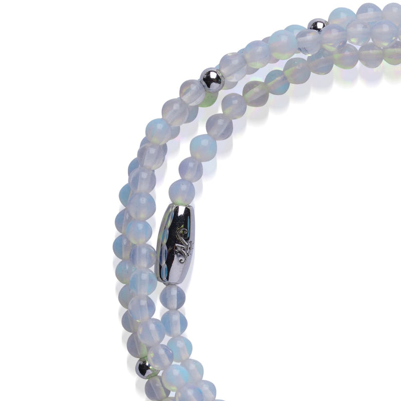 Opal-Mondstein | 925er Sterlingsilber | Edelstein-Wrap