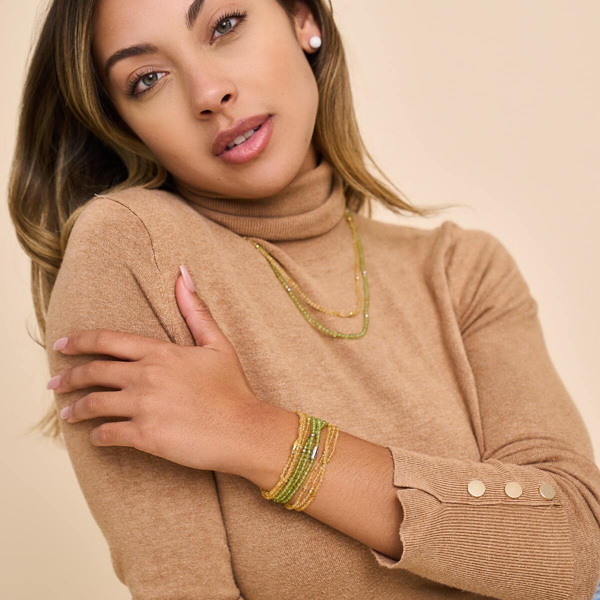 Peridot | 925er Sterlingsilber | Edelstein-Wrap