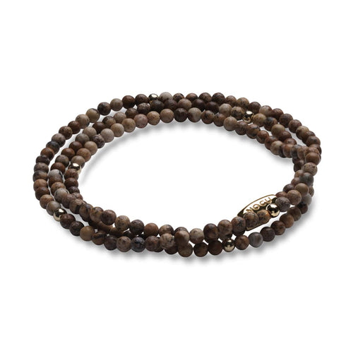 Bildjaspis | 925er Sterlinggold Vermeil | Edelstein-Wrap