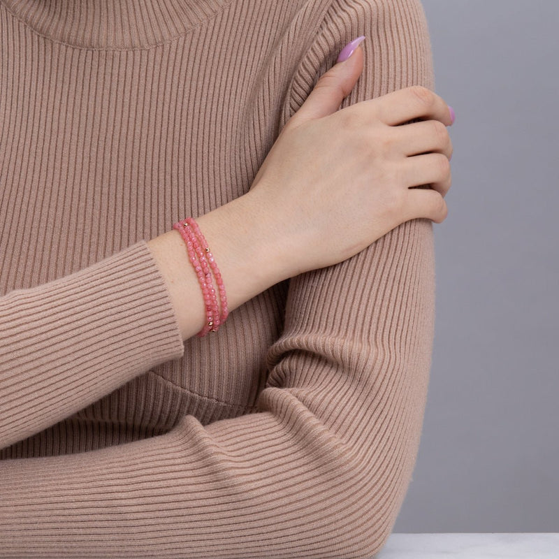 Rosa Opal | 925er Sterling-Roségold-Vermeil | Edelstein-Wrap