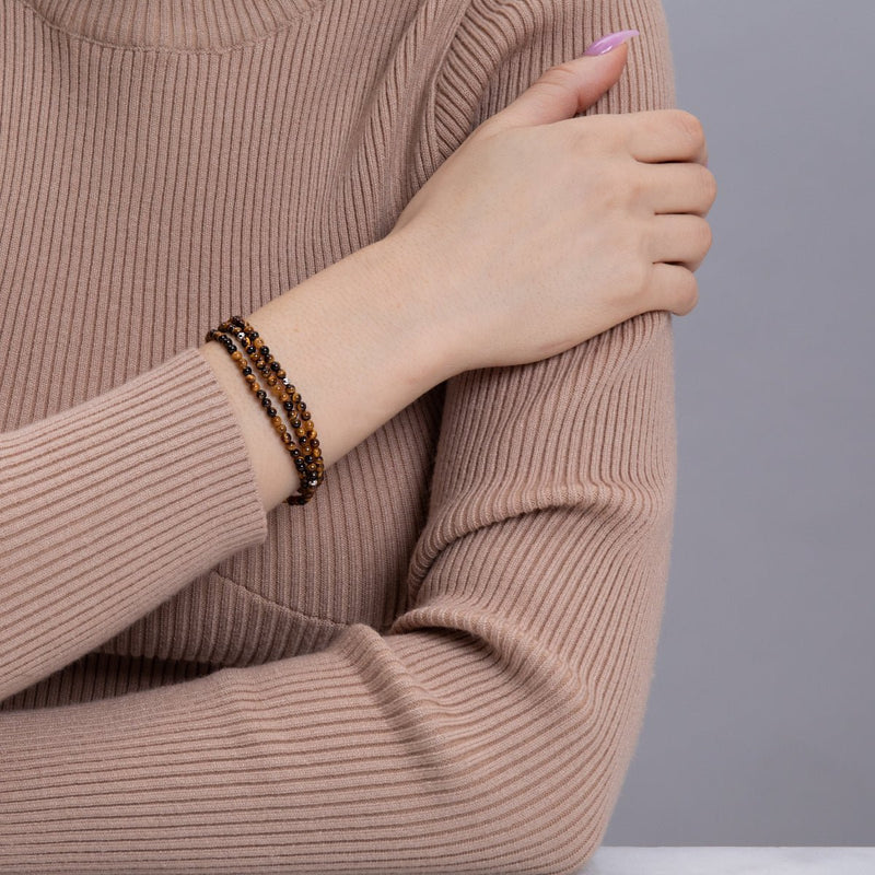 Tigerauge | 925er Sterlingsilber | Edelstein-Wrap