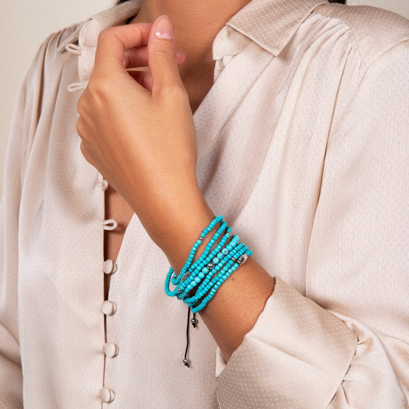 Türkis | 925er Sterlingsilber | Edelstein-Wrap