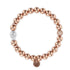 18 Karat Roségold und Silber | Vergoldetes Buddha-Armband