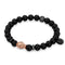 Rotguss und 18 Karat Roségold | Vergoldetes Buddha-Armband