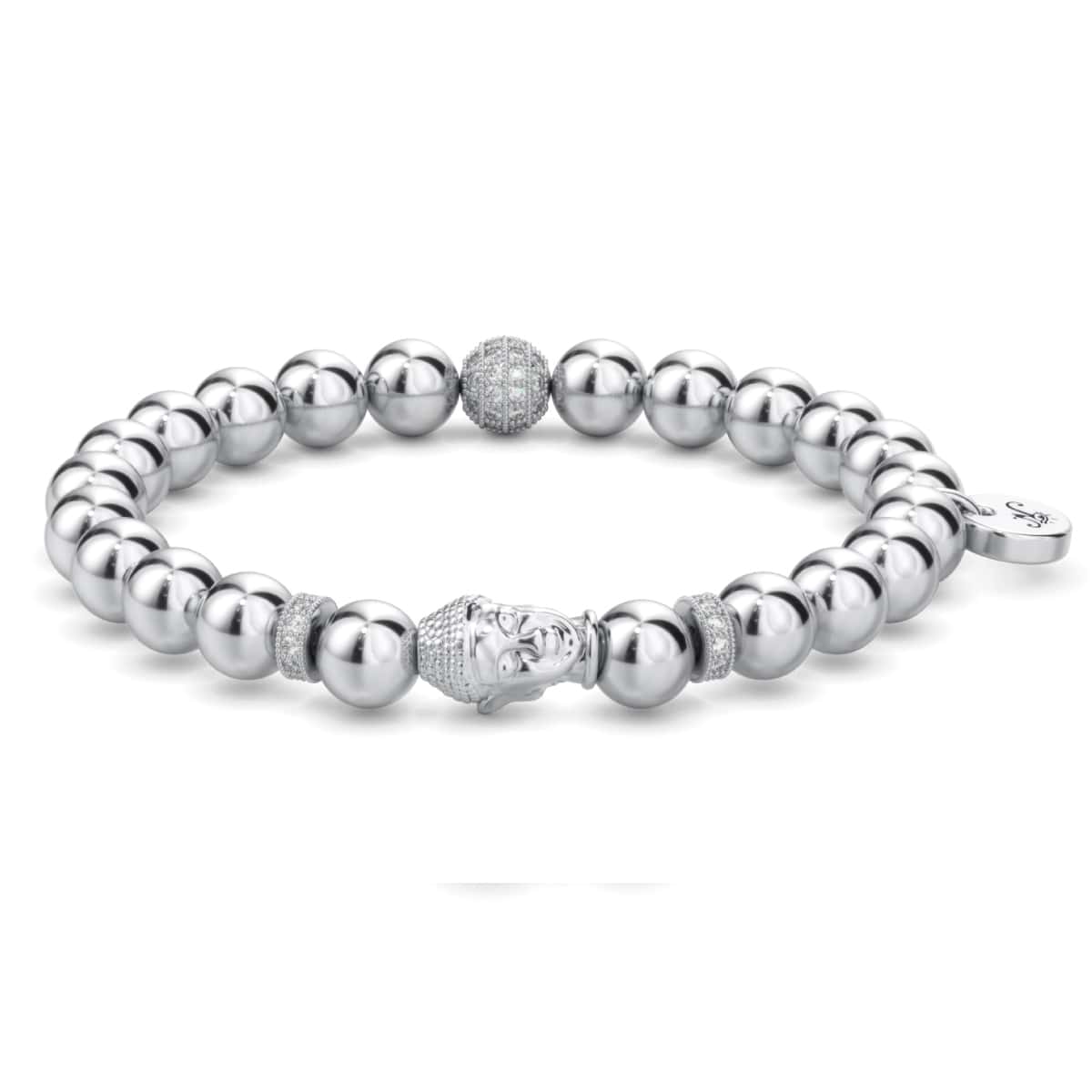 Silber | Vergoldetes Buddha-Armband