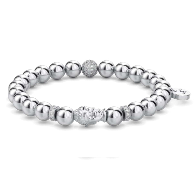 Silber | Vergoldetes Buddha-Armband