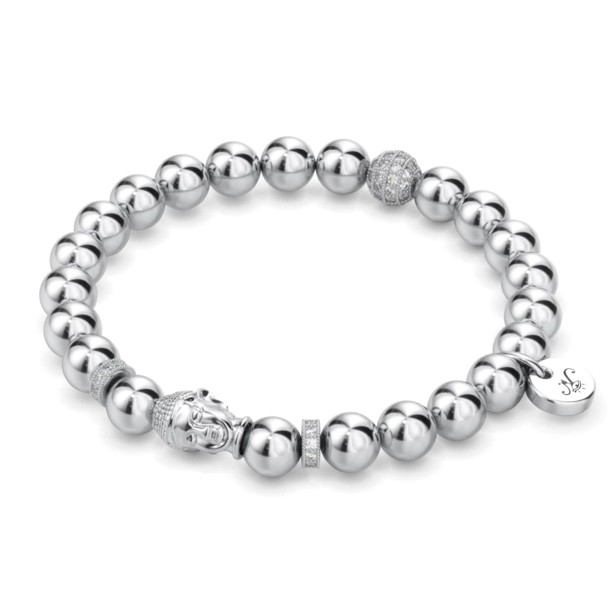 Silber | Vergoldetes Buddha-Armband