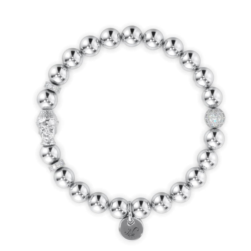 Silber | Vergoldetes Buddha-Armband