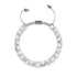 Marshmallow Chrom x Weiß | Glitzerglas Doppelarmband