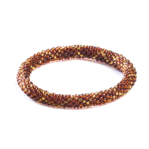 Gebranntes Karamell | Himalaya-Glasperlenarmband
