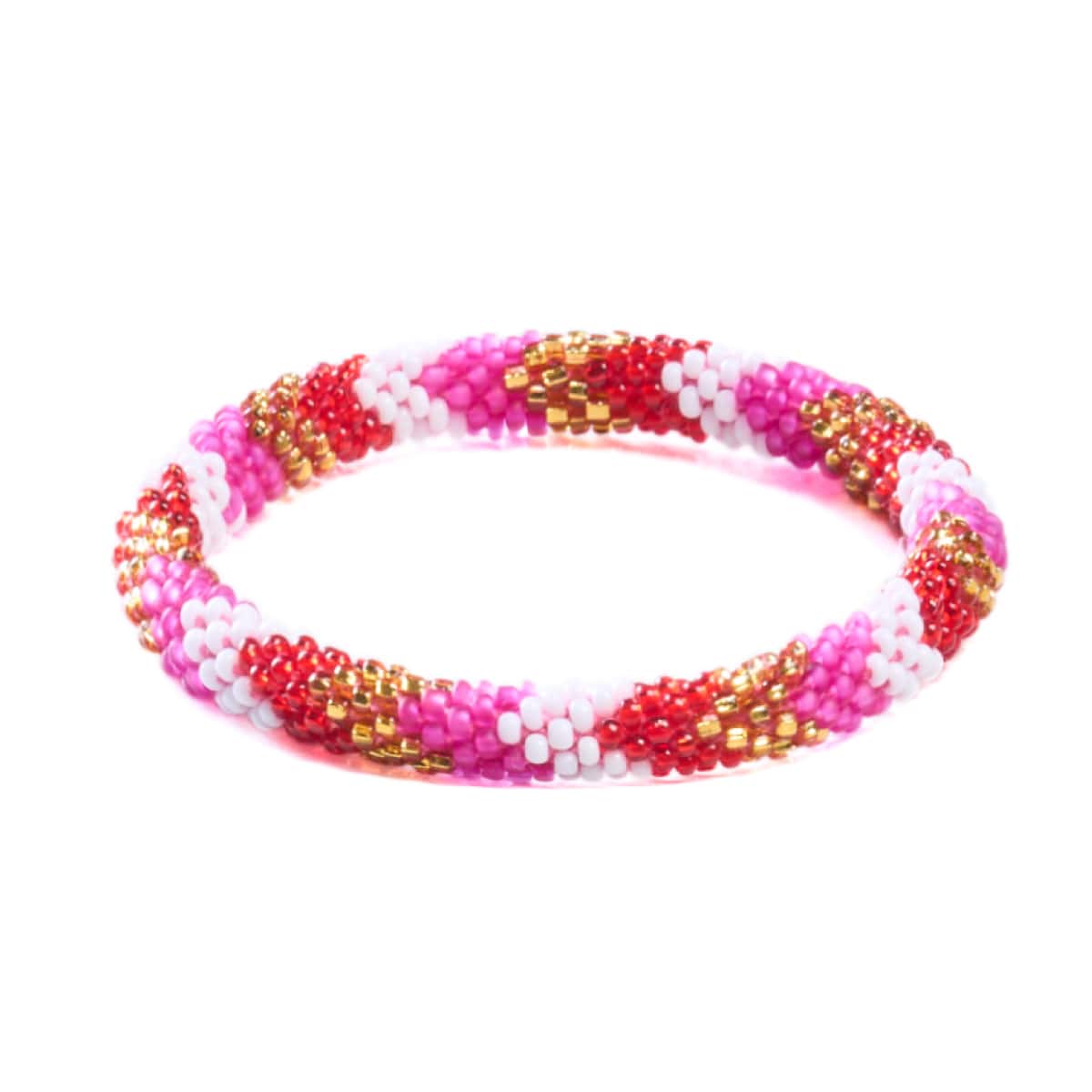 Geranie | Himalaya-Glasperlenarmband