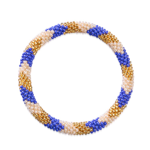 Goldener Moment | Himalaya-Glasperlenarmband