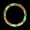 Neonkürbis | Himalaya-Glasperlenarmband