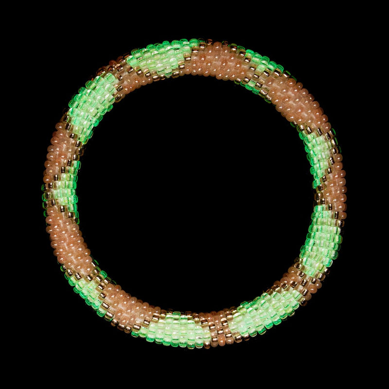 Neonkürbis | Himalaya-Glasperlenarmband