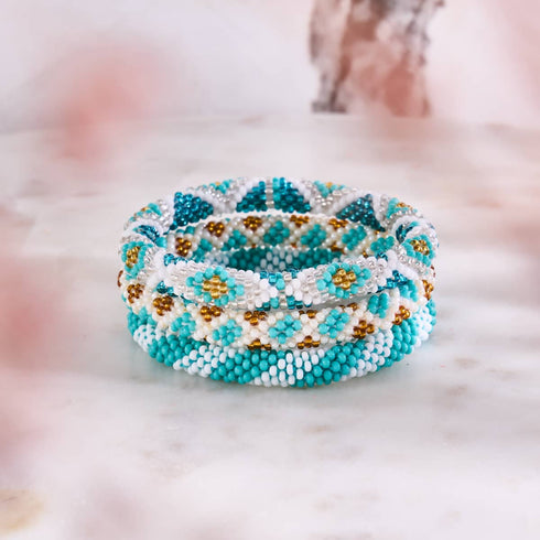 Ozeanika | Himalaya-Glasperlenarmband