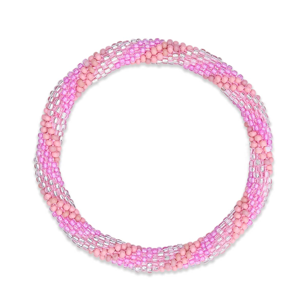 Rosa Delfin | Himalaya-Glasperlenarmband