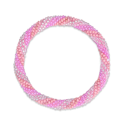 Rosa Delfin | Himalaya-Glasperlenarmband