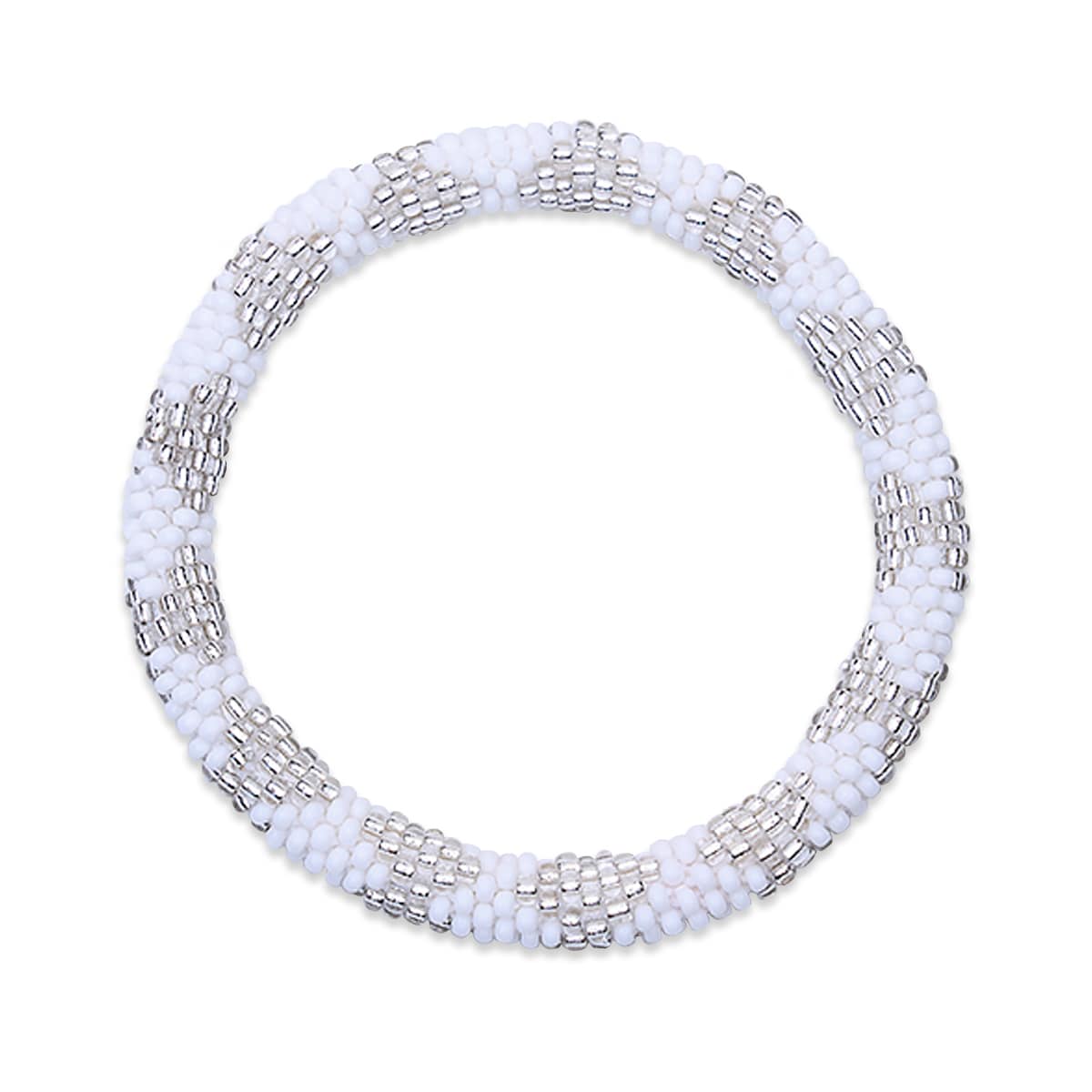 Schimmernde Salzebenen | Himalaya-Glasperlenarmband