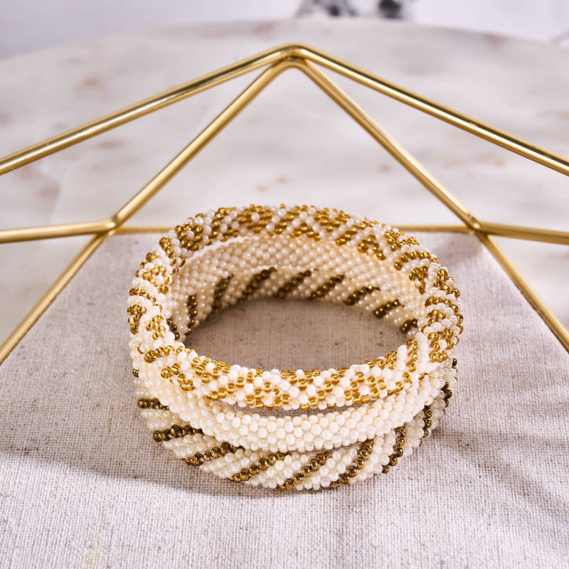 Wasserkastanie | Himalaya-Glasperlenarmband