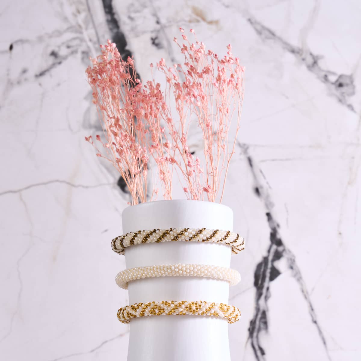 Wasserkastanie | Himalaya-Glasperlenarmband