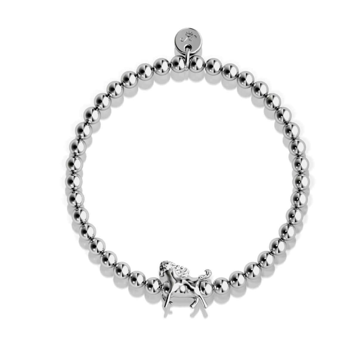 Reitsport | Silber | Armband mit Pferdeanhänger