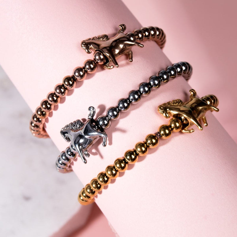 Reitsport | Silber | Armband mit Pferdeanhänger