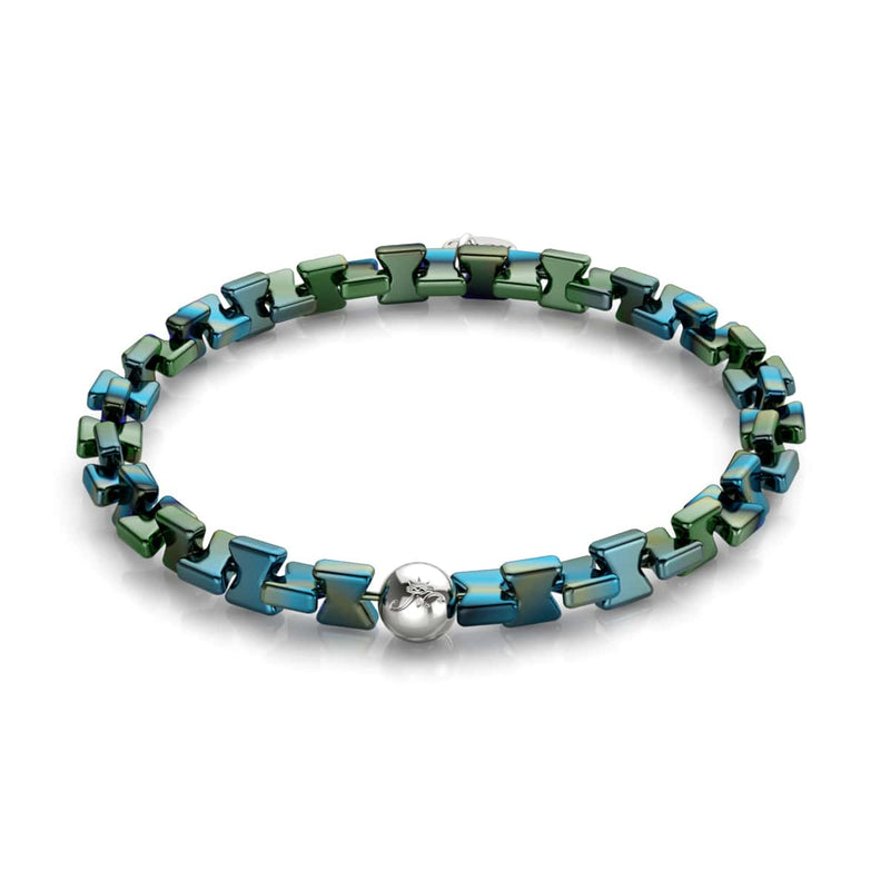 Blauer Smaragd | Sanduhr-Armband