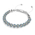 Mitternachtskonfetti | Silber x Weiß | Kikiballa Armband