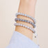 Mitternachtskonfetti | Silber x Weiß | Kikiballa Armband
